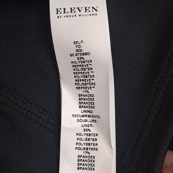 Eleven By Venus Williams Black Flutter Tennis Skirt Shorts/Pockets Extra… - Picture 8 of 9